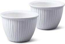 WM Bartleet & Sons 1750 TSET39 Set of 2 Traditional Conical Porcelain Ramekins 
