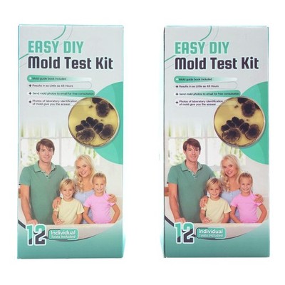 (Lot of 2) Mold Test Kit for Home Detection: 12 Professional DIY Testing Kits
