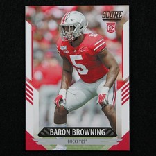 2021 Panini Score - Baron Browning (RC) - #385 - Rookie - Ohio State