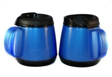 2 Foam Insulated 20oz Wide Body Thermoserv Mugs Blue Thermo Serv
