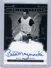 2024 Panini Impeccable Timeless Moments Autograph #TMS-BM Bill Mazeroski 24/35