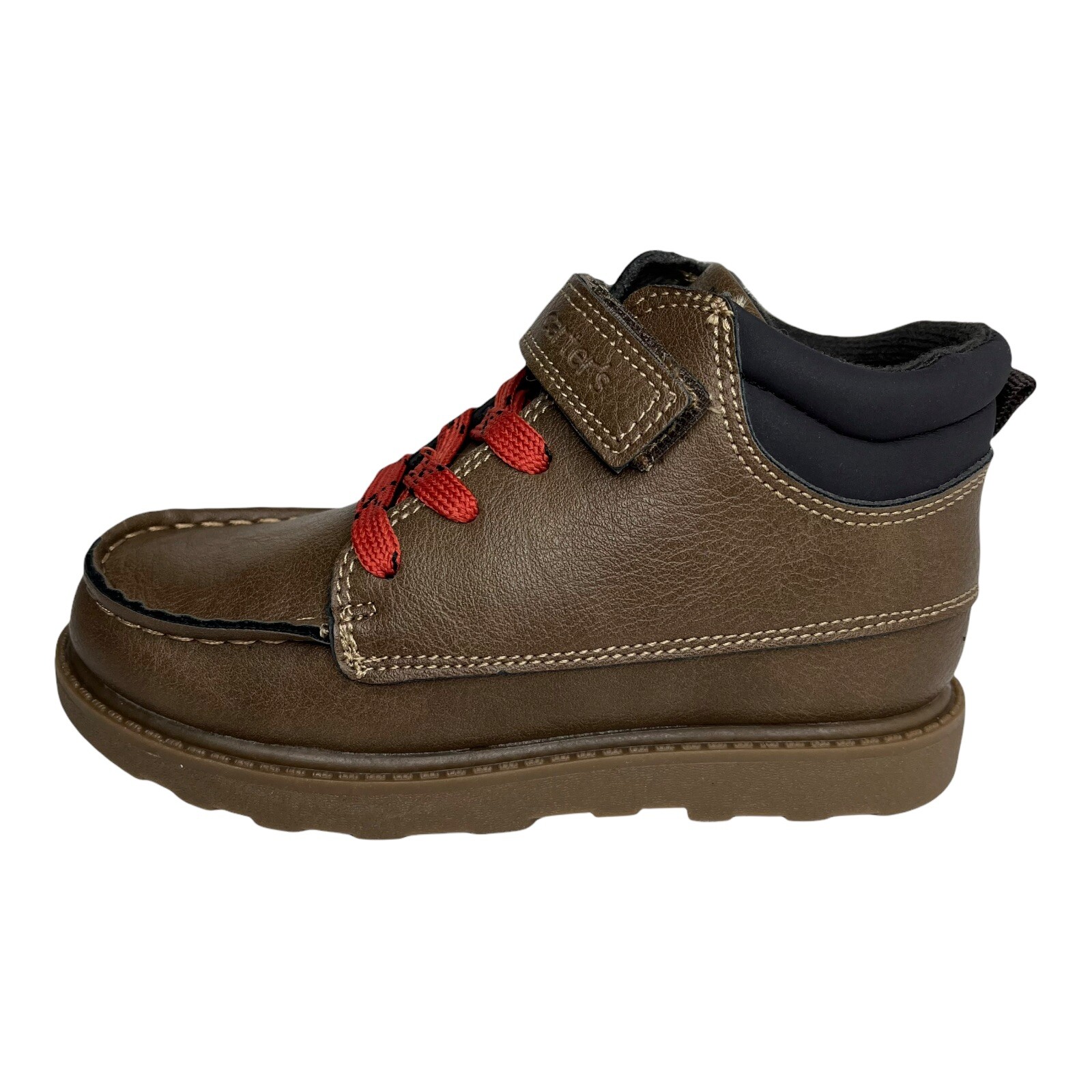 Carters Toddler Boys Ankle Boots Size 812 Brown Lightweight Casual