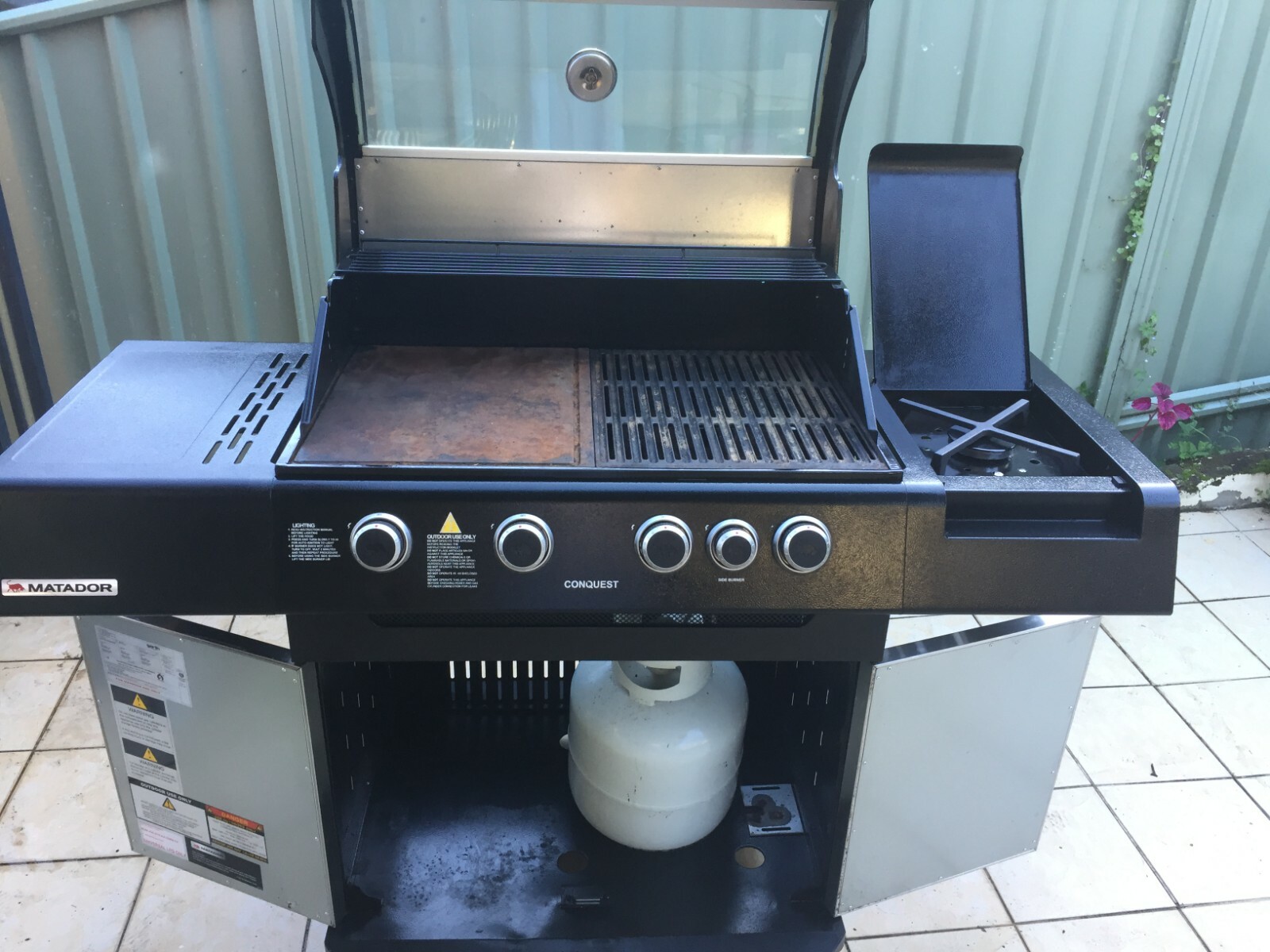 MATADOR conquest 4 four burner BBQ with and side burner eBay