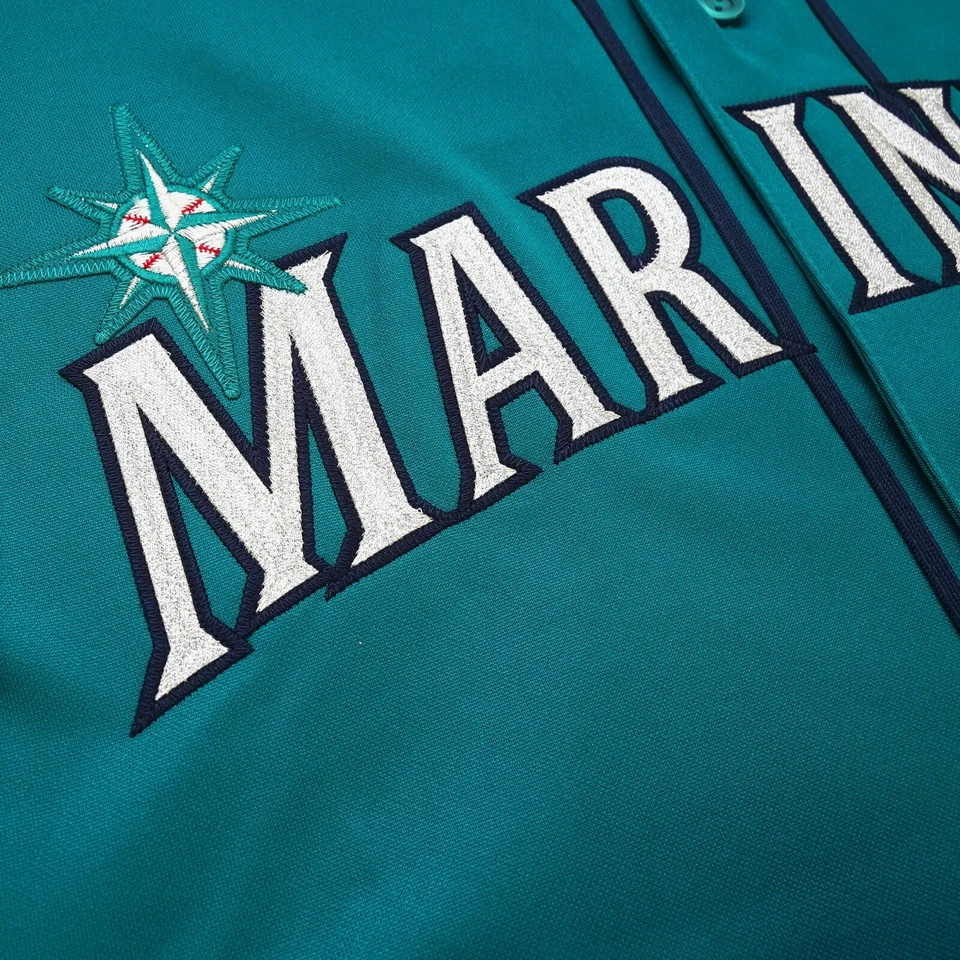 Josh Naylor 1994 Seattle Mariners Men's Alternate Teal Green Jersey w/ Patch - Image 3 of 4