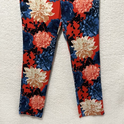 TALBOTS Women’s Floral Dahlia Chatham Ankle Side Zipper Pants Size 8 NWT - Picture 5 of 15