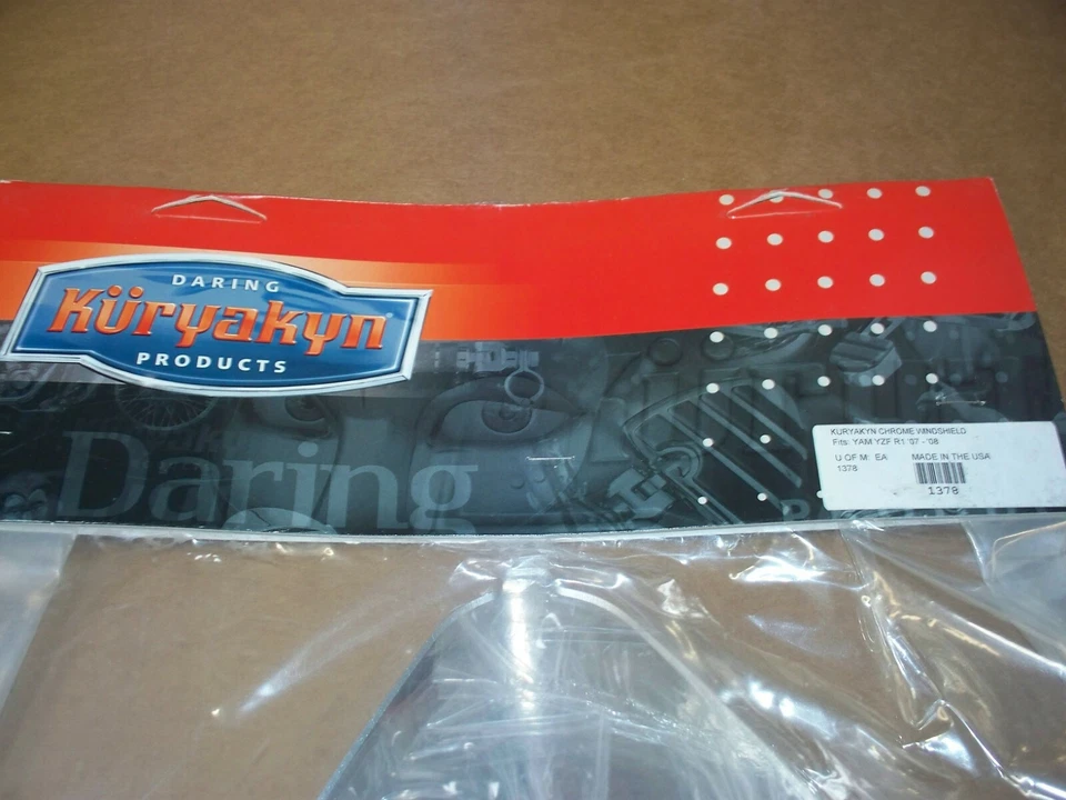Yamaha Bicicleta Motocicleta 2007-2008 YZF R1 Cromo Parabrisas NUEVO Kuryakyn 1378 Foto 3 de 3