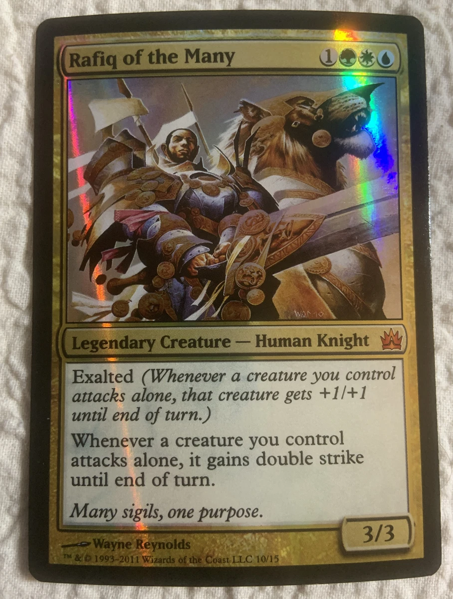 MTG Rafiq of the Many NM From the Vault: Legends Foil Mythic