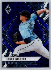 2021 Chronicles Phoenix Blue Velocity #14 Logan Gilbert RC Seattle Mariners