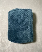 Adirondack Dark Green Baby Blanket Textured Waffle Weave Plush Soft Fleece Lovey