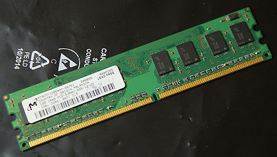 Micron 1GByte 1024MB DDR2 PC2-5300U 667MHz MT8HTF12864AY-667E1 TOP!