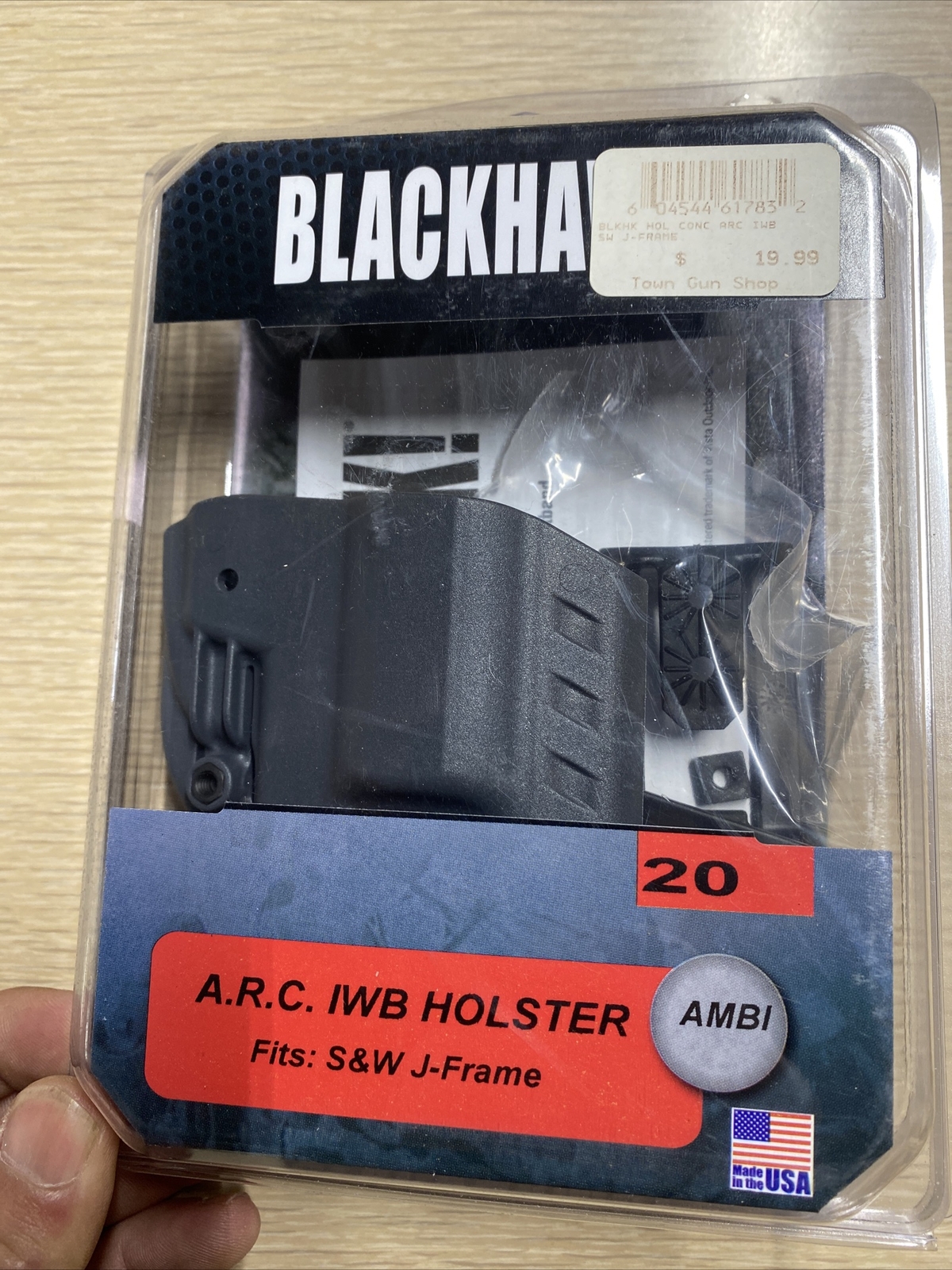 Blackhawk Smith & Wesson J Frame Holster Concealment IWB Ambidextrous NOS Black