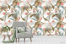 3D Floral Pattern Wallpaper Wall Mural Removable Self-adhesive Sticker 963