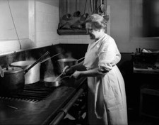 Mrs Cadd The Speakers Chef Cooking In The Kitchen 1938 Old Photo