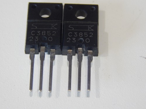 SANKEN 2SC3852 NPN 3A 60 V POWER TO-220AB - LOT OF 2 TRANSISTORS - FAST ...