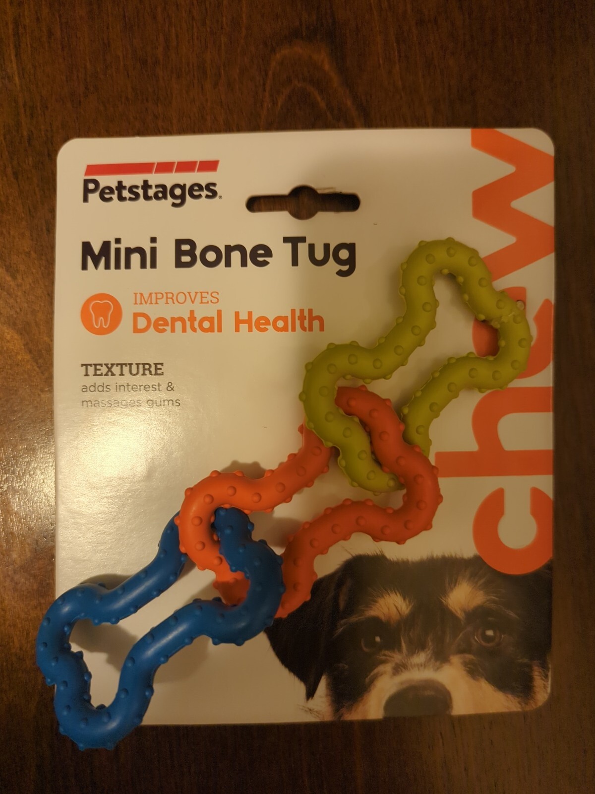 Petstages Bone Tug Toy Multi-Color, 1ea/Mini