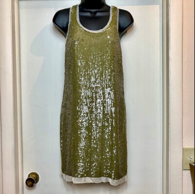 slim fit dress slacks CurveWow Sequin Shirt Dress Green – Curvewow