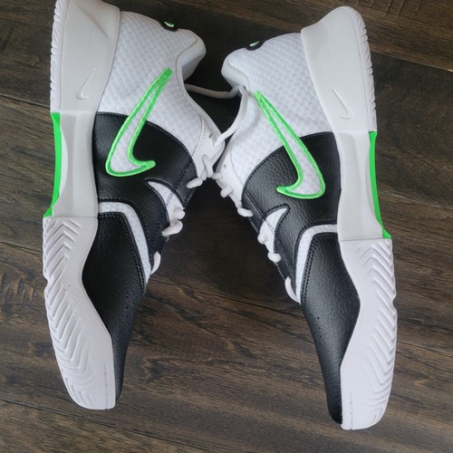 Nike Mens Court Lite 4 White/ Black/ Green Tennis Shoes FD6574 105 Size 11 - Picture 5 of 15