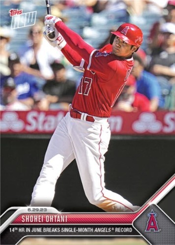 Shohei Ohtani - 2023 MLB TOPPS NOW  #511 - 14 Homers in June presale