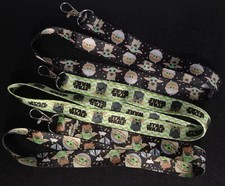 lot cartoon Yoda Lanyard For Bus subway ID Card KeyChain Holder gift