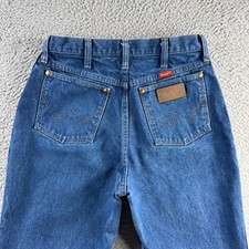 Vintage Wrangler Jeans Womens 11/12 x 36 High Rise Western Rodeo Made in USA 90s