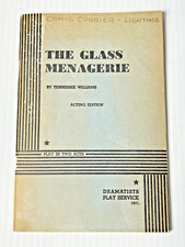 The Glass Menagerie "Acting Edition" Vintage Play Tennessee Williams