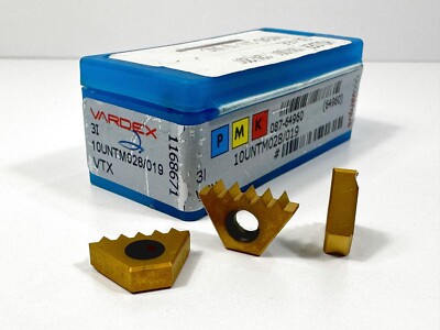 VARDEX 3I 10UNTM028/019 New Carbide Inserts 64960 Grade VTX 3pcs