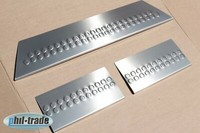 Set Edelstahl Einstiegsleisten Chrom Matt FüR VW T5 Und VW T6 | Ab 2003