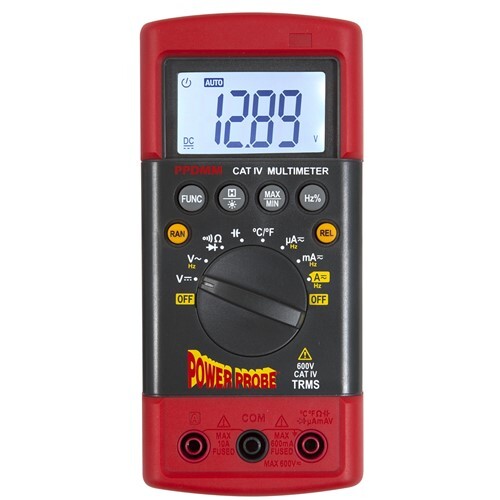 Pinza Amperometrica Digitale Power Probe PPDCM80 – AC/DC 80A, 600V, Con NCV, Luce, Termocoppia, Per Auto - 4