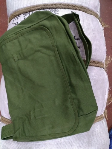 Military surplus collectibles, Chinese military Type 65 canvas bag with red star - Picture 8 of 8