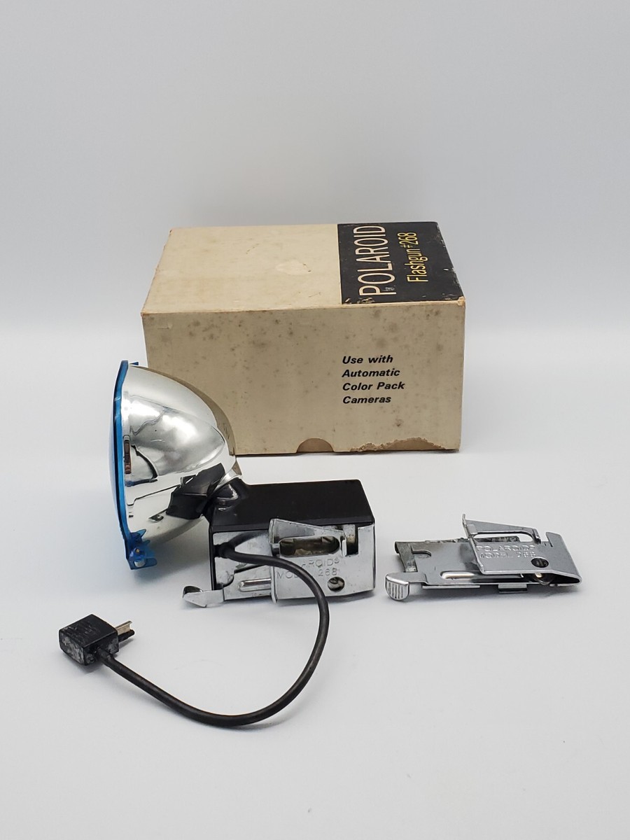 LL ミンギ ポラロイド VINTAGE Polaroid Flashgun Flash Gun #268 with Box for Polaroid