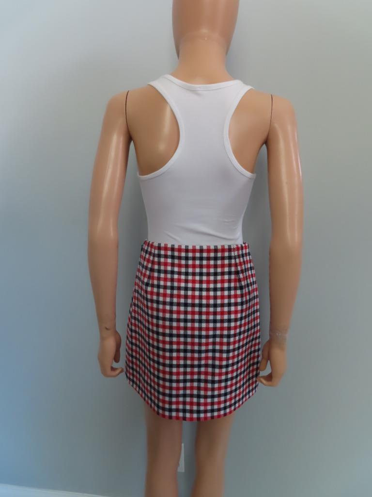 Dior★素敵!Red/White/Blue Plaid Mini Skirt NWOT Christian Dior Red/White/Blue Plaid Mini Skirt Size F