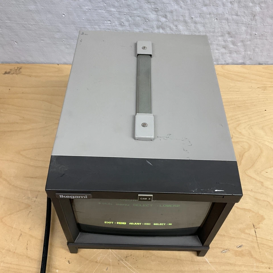 Ikegami TM9-3 9" SDTV Field/Rack Monitor, 300 lines, NTSC/PAL, 16:9/4:3 Tested - Image 4 of 4