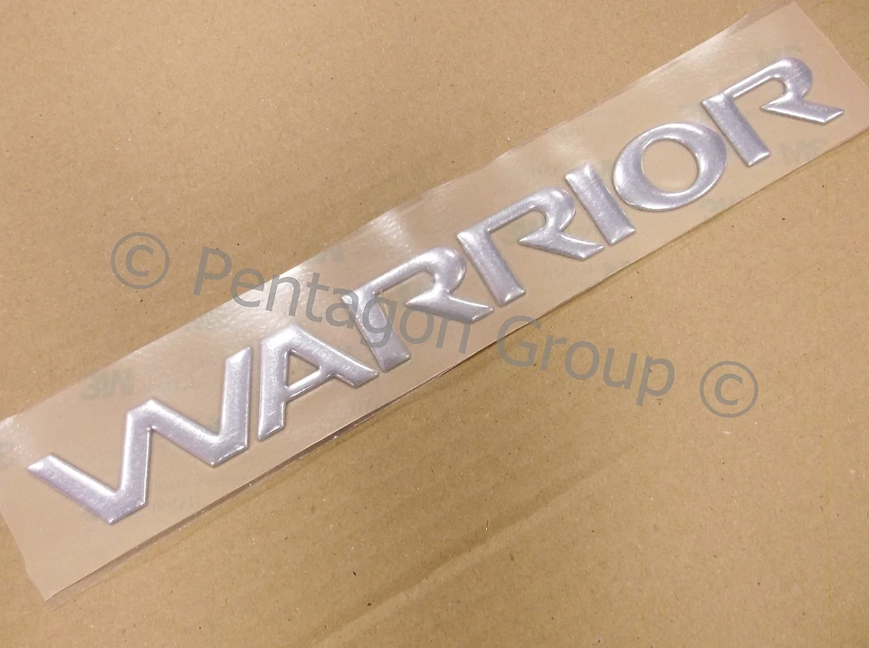 GENUINE MITSUBISHI OE New Genuine Mitsubishi L200 Rear Warrior Chrome Badge Decal SP025741