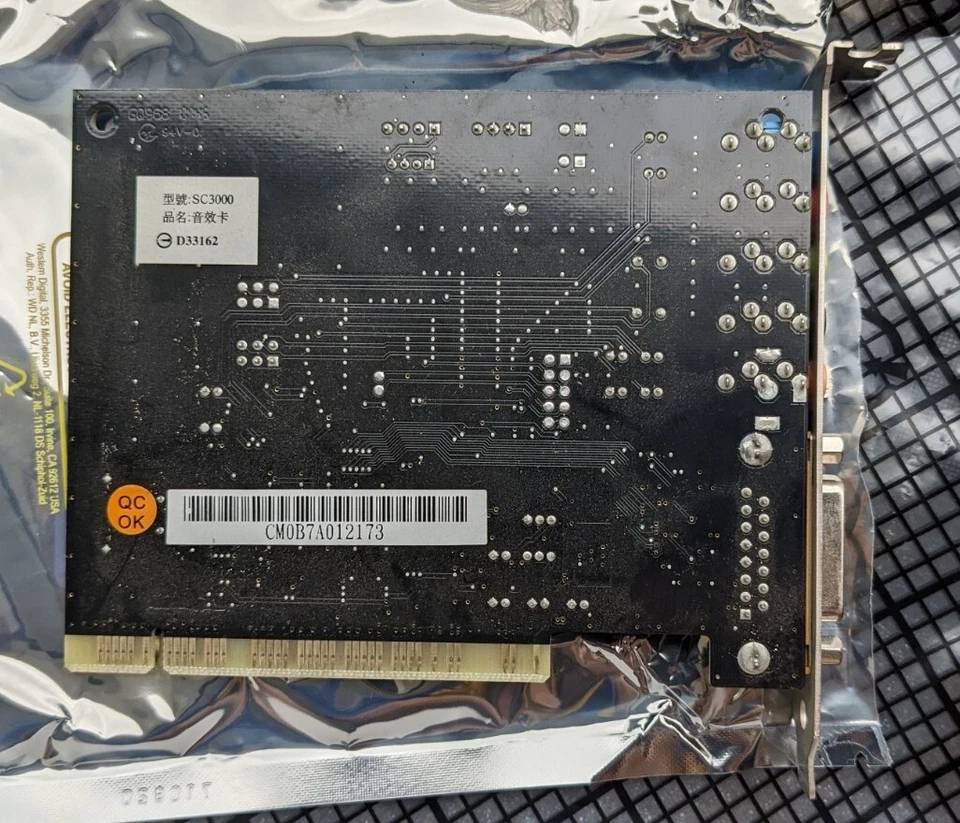Cmedia CMI8738/PCI-6ch-LX Chip Sound Card SC3000 3D Audio with Midi Port - Image 3 of 3