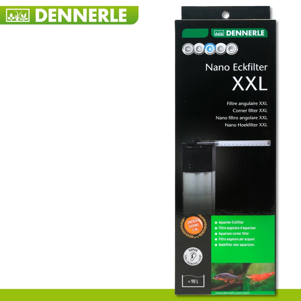 Dennerle Nano Eckfilter XXL Innenfilter für Aquarien Innenfilter Zubehör Filter