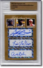 Austin Romine * Kelvin Deleon * Andrew Brackman * Rookie Autograph BGS Auto #/10