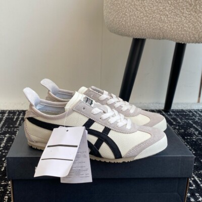 NEW Onitsuka Tiger Mexico 66 Sneakers Birch/Black - Vintage Men