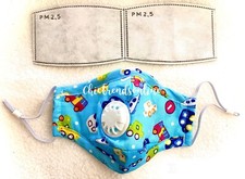 Kids Face Mask For Boys With Valve And 2 Filters