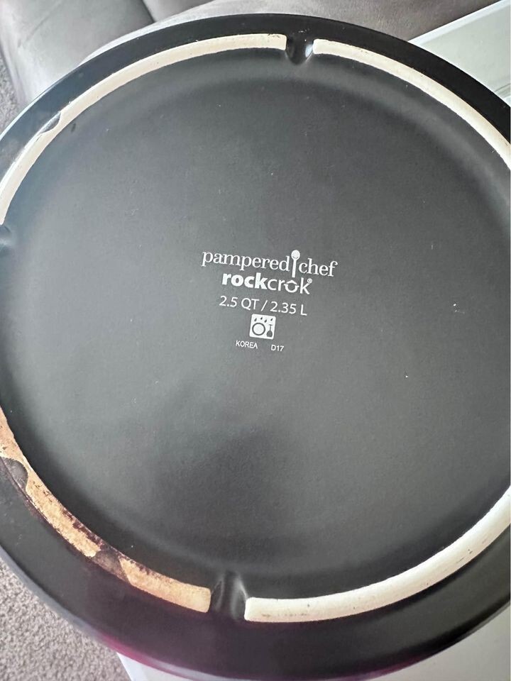 Pampered Chef ROCKCROK&reg; 2.5 Quart DUTCH OVEN & SLOW COOKER STAND Set 3139 3156