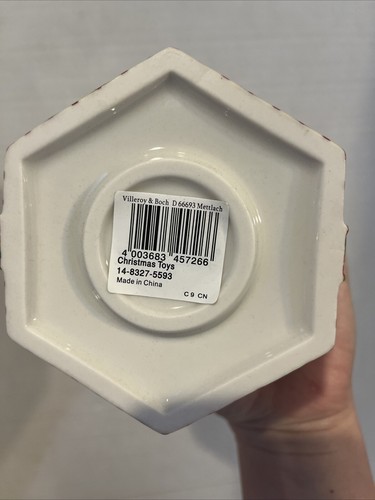SELTEN VINTAGE VILLEROY & BOCH WEIHNACHTEN SPIELZEUG BÄR VOTIVKERZENBOX NEUWERTIG RARITÄT - Bild 13 von 15