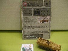  Axis  Allies Miniatures BASE SET Sd Kfz 251 with card 35/48 