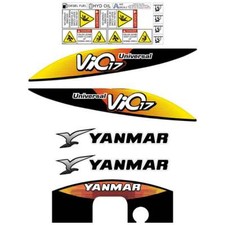 Yanmar VIO17-5 Decalcomanie Aftermarket Repro Decalcomania Adesivo Kit Escavatore