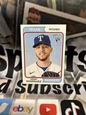 2023 Topps Heritage #320 Yerry Rodriguez Texas Rangers  RC Rookie