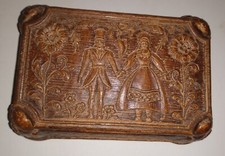VINTAGE SYROCO WOOD DRESSER BOX MADE IN USA PRE-OWNED MAN & WOMEN DESIGN