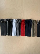 rei&szlig;verschluss zipper L: 13 cm 42 st&uuml;ck verschiedene Farben new