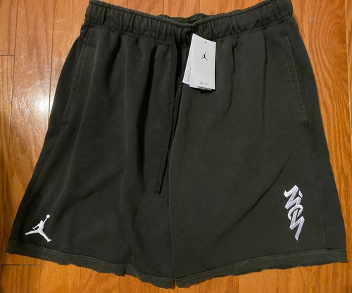 $ 75 NEU Herren Nike Jordan Zion Fleece Shorts schwarz weiß XXL DH9715 - Bild 6 von 6