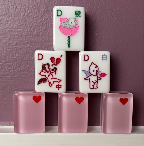 Fayes LOVE Mah Jongg tiles Two Sparrows Mahjong frog prince jokers kewpie dragon - Picture 7 of 13