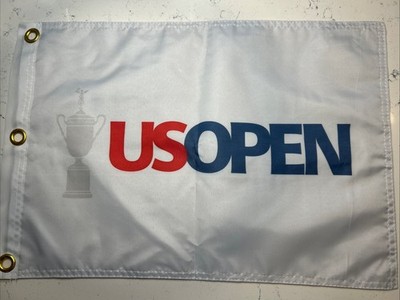 US OPEN GOLF LOGO TIGER WOODS USGA PIN FLAG W GROMMETS FREE SHIP