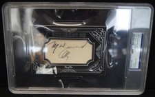 MUHAMMAD ALI Autographed Cut Oversize Card PSA/DNA Certified Authentic Auto