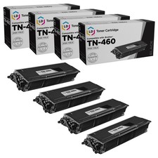 LD Compatible Brother TN460 Set of 4 Black Laser Toner Cartridges
